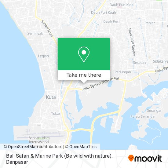 Bali Safari & Marine Park (Be wild with nature) map