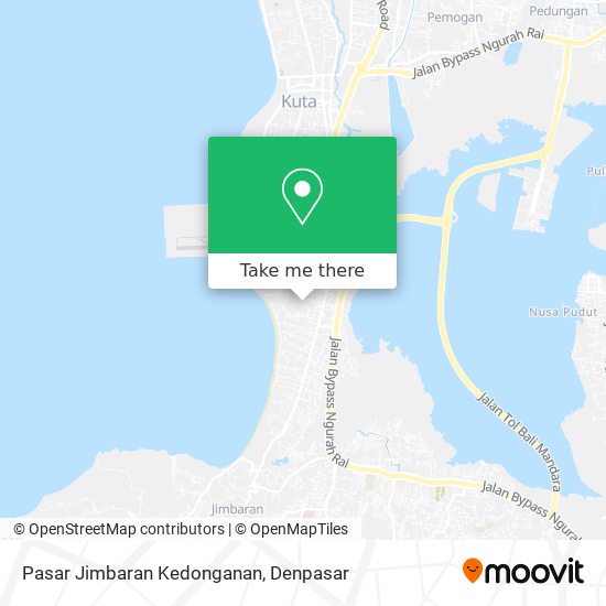 Pasar Jimbaran Kedonganan map