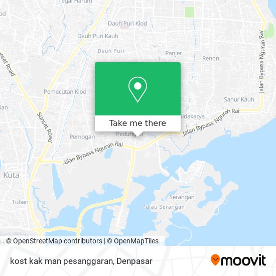 kost kak man pesanggaran map