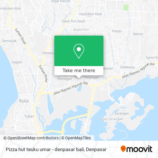 Pizza hut teuku umar - denpasar bali map
