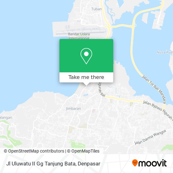 Jl Uluwatu II Gg Tanjung Bata map