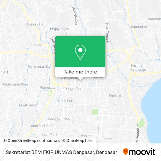 Sekretariat BEM FKIP UNMAS Denpasar map