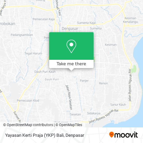 Yayasan Kerti Praja (YKP) Bali map
