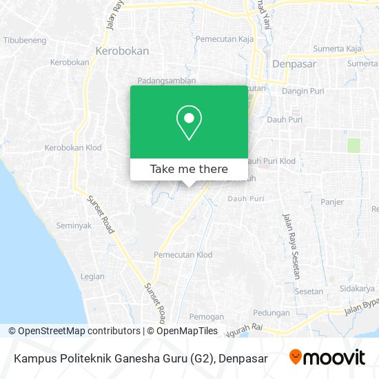 Kampus Politeknik Ganesha Guru (G2) map