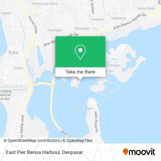 East Pier Benoa Harbour map