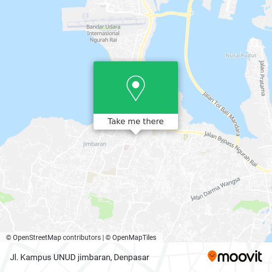 Jl. Kampus UNUD jimbaran map