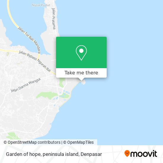 Garden of hope, peninsula island map