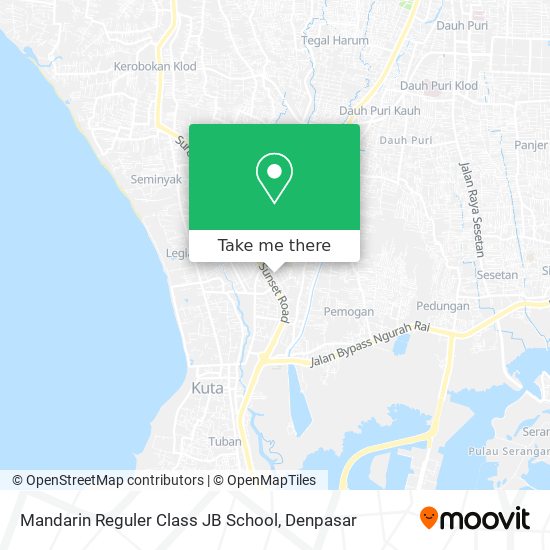 Mandarin Reguler Class JB School map