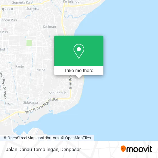 Jalan Danau Tamblingan map