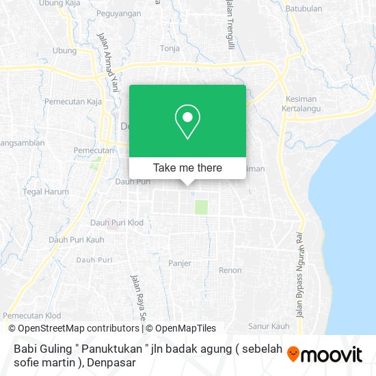 Babi Guling " Panuktukan " jln badak agung ( sebelah sofie martin ) map