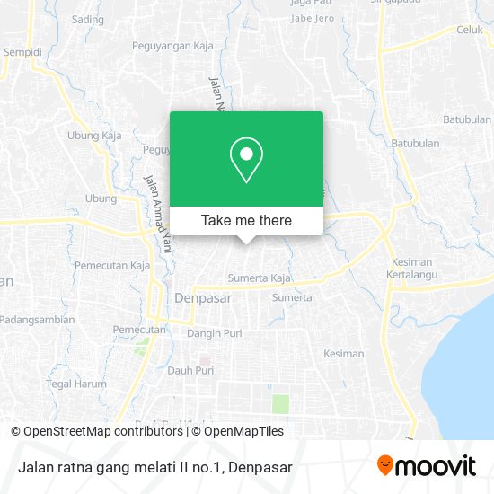 Jalan ratna gang melati II no.1 map