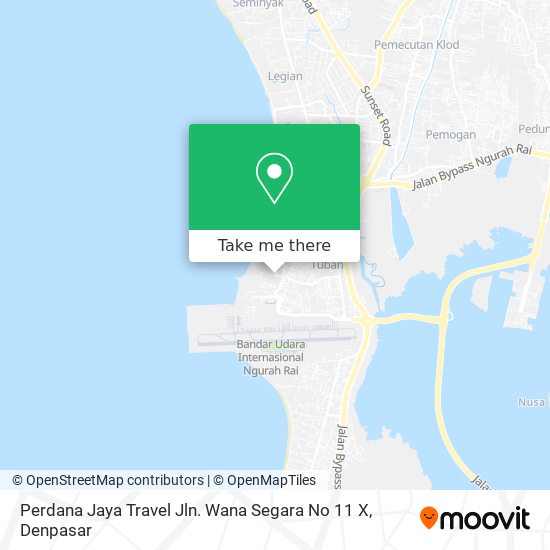 Perdana Jaya Travel Jln. Wana Segara No 11 X map