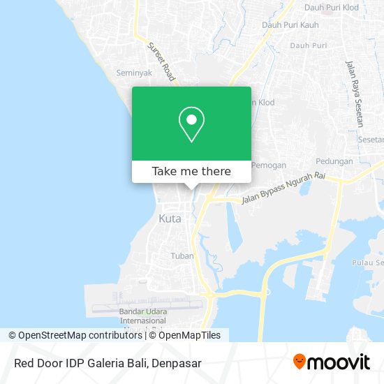 Red Door IDP Galeria Bali map