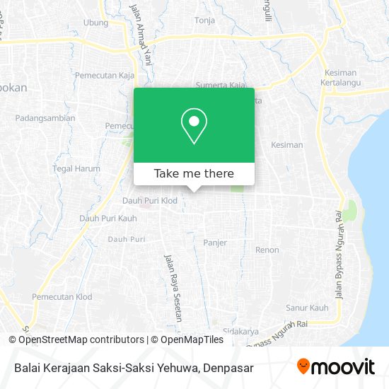 Balai Kerajaan Saksi-Saksi Yehuwa map