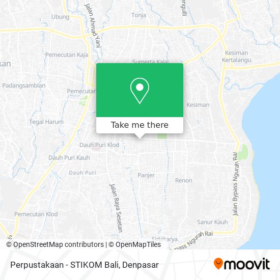 Perpustakaan - STIKOM Bali map