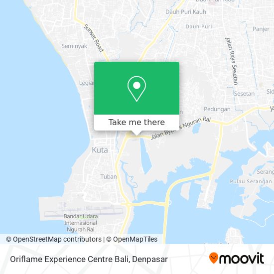 Oriflame Experience Centre Bali map