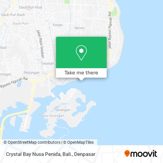 Crystal Bay Nusa Penida, Bali. map