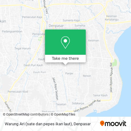 Warung Ari (sate dan pepes ikan laut) map