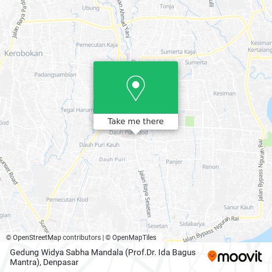 Gedung Widya Sabha Mandala (Prof.Dr. Ida Bagus Mantra) map