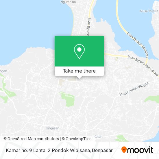 Kamar no. 9 Lantai 2 Pondok Wibisana map