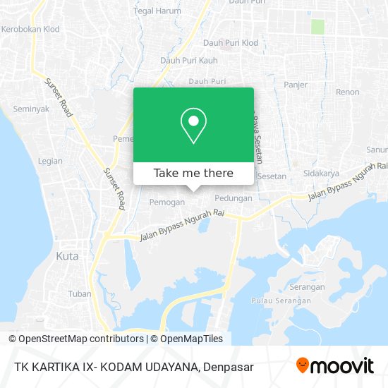 TK KARTIKA IX- KODAM UDAYANA map