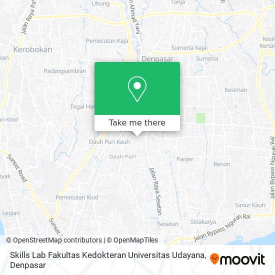 Skills Lab Fakultas Kedokteran Universitas Udayana map