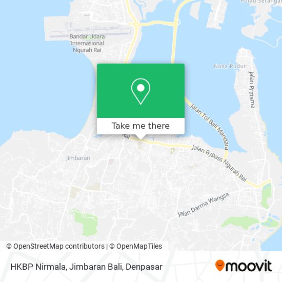 HKBP Nirmala, Jimbaran Bali map