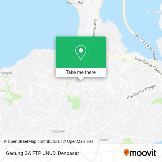 Gedung GA FTP UNUD map