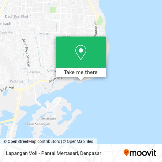 Lapangan Voli - Pantai Mertasari map