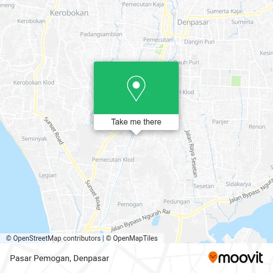 Pasar Pemogan map