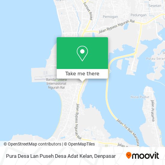 Pura Desa Lan Puseh Desa Adat Kelan map