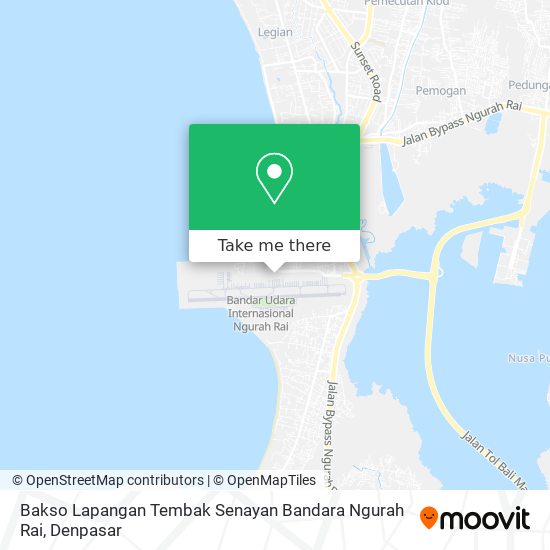 Bakso Lapangan Tembak Senayan Bandara Ngurah Rai map