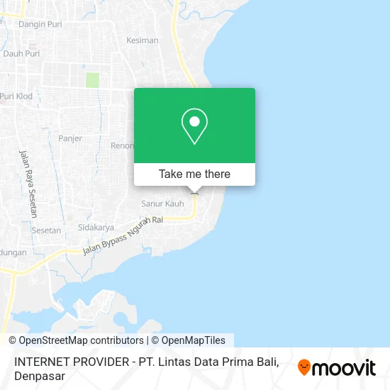 INTERNET PROVIDER - PT. Lintas Data Prima Bali map