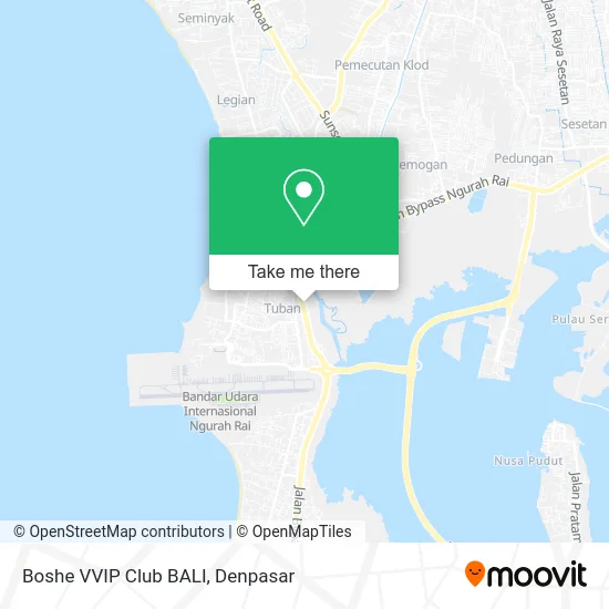 Boshe VVIP Club BALI map