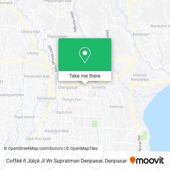 Coffêê ñ Jûîçê Jl Wr Supratman Denpasar map