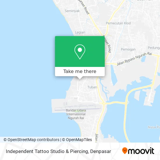 Independent Tattoo Studio & Piercing map