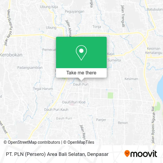 PT. PLN (Persero) Area Bali Selatan map