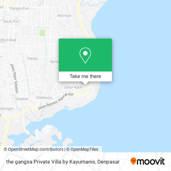 the gangsa Private Villa by Kayumanis map
