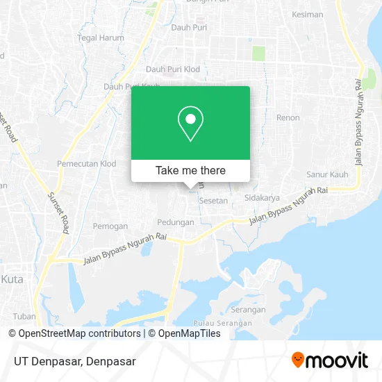 UT Denpasar map