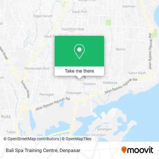 Bali Spa Training Centre map