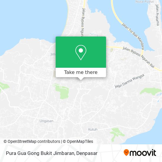 Pura Gua Gong Bukit Jimbaran map
