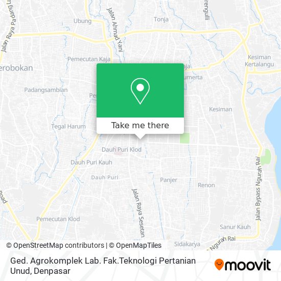 Ged. Agrokomplek Lab. Fak.Teknologi Pertanian Unud map