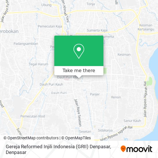 Gereja Reformed Injili Indonesia (GRII) Denpasar map