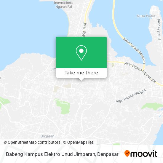 Babeng Kampus Elektro Unud Jimbaran map