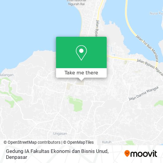 Gedung IA Fakultas Ekonomi dan Bisnis Unud map