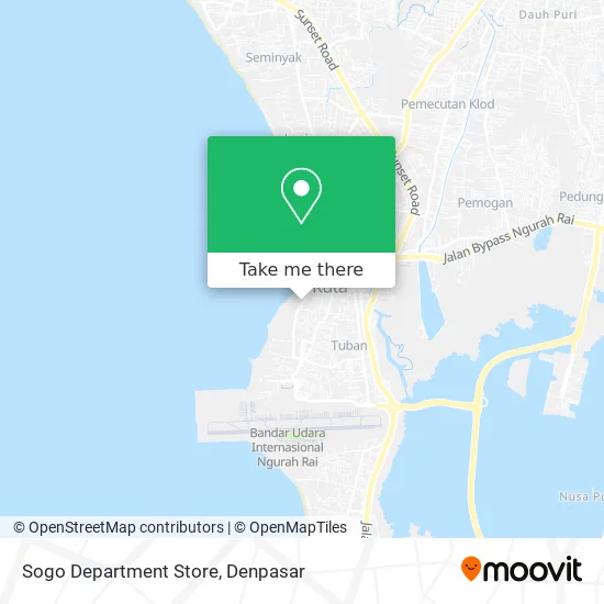 Sogo Department Store map