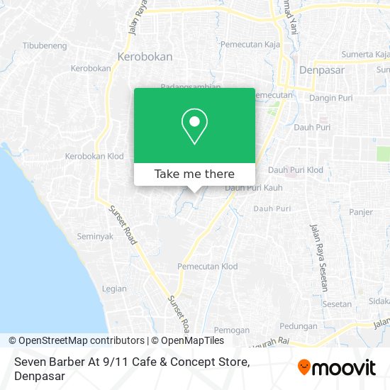 Seven Barber At 9 / 11 Cafe & Concept Store map
