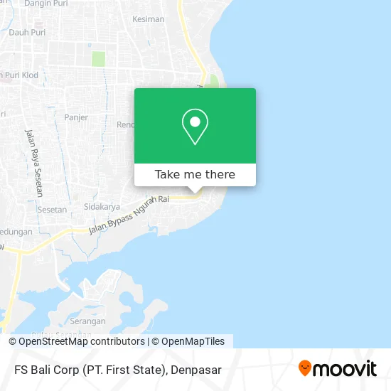 FS Bali Corp (PT. First State) map