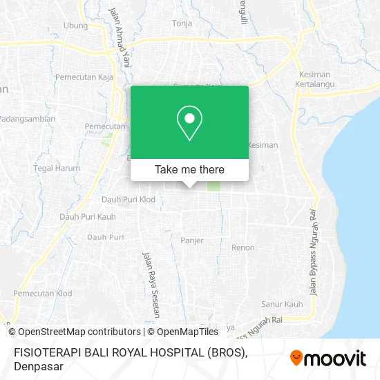 FISIOTERAPI BALI ROYAL HOSPITAL (BROS) map
