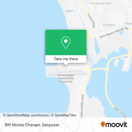 BRI Money Changer map